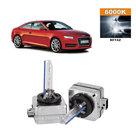 Audi A5 2011-2019 D3S / D3R 6000K Beyaz HID Xenon Ampul 2 Adet