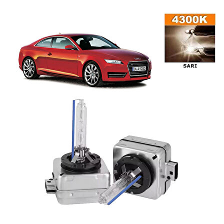 Audi A5 2011-2019 D3S / D3R 4300K Sarı HID Xenon Ampul 2 Adet