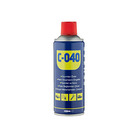 Pas Sökücü ve Yağlayıcı Sprey C040 200ml WD40 Alertanifi