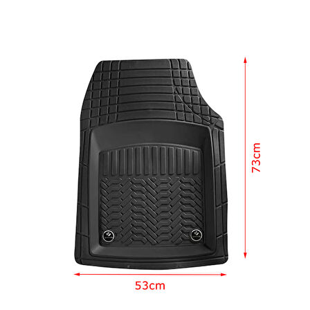 Universal Kesilebilir Promats Serisi 5 Parça 3D Havuzlu Paspas Seti