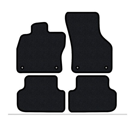 Toyota Rav4 2014-2020  Lüks Halı Paspas Seti Siyah