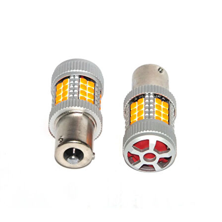 Platinum FX4086 Serisi Turbo Fanlı Şaşı Tırnaklı 40 Led Turuncu Sinyal Ampülü Süper Parlak İki Adet