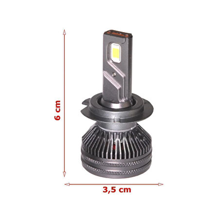 Seat Altea 2005-2015 Kısa Far GT Nano Beyaz H7 Mini Led Xenon Şimşek Etkili 22000 Lümen