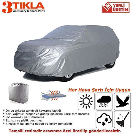 BYD Seal İçin 4 Mevsim Kullanımlı, Su ve Toz dan Koruyan Miflonlu Araba Örtüsü