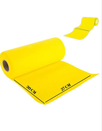 Technow Softtex 15 Kesimli Sarı Kopar Kullan Rulo Temizlik Bezi 27x30 Cm 2'li
