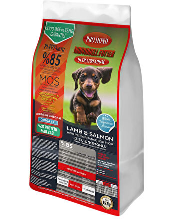 PRO HUND INDIVIDUELL Kuzu Etli & Somonlu Ultra Premium Yavru Köpek Maması (15Kg)