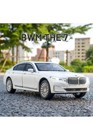 BMW 760Lİ Araba BMW 7 Serisi Araba 1:24 Diecast Metal Model Araba Koleksiyon Araba Sesli Işıklı