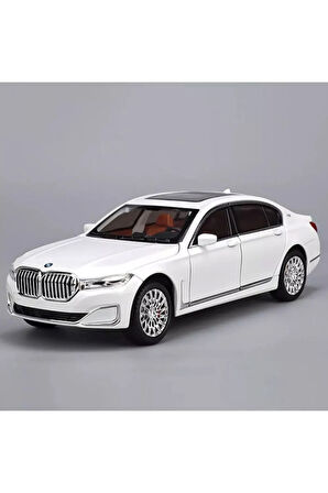 BMW 760Lİ Araba BMW 7 Serisi Araba 1:24 Diecast Metal Model Araba Koleksiyon Araba Sesli Işıklı