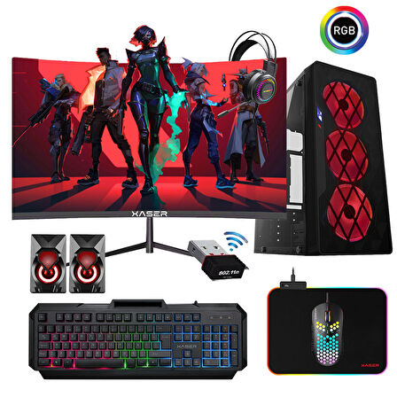 Xaser Xsr939 i5 3470 16GB Ram 1TB SSD 4GB GT740  24" Curved Masaüstü Oyuncu Bilgisayarı