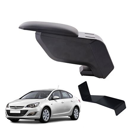 3 Tıkla Opel Astra J 2018 Sedan Delmesiz Çelik Ayaklı Siyah Kolçak Kol Dayama
