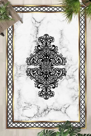 Yıkanabilir Kaymaz Taban Dijital Baskılı Halı ve Yolluk – Leke Tutmaz Salon & Mutfak Halısı