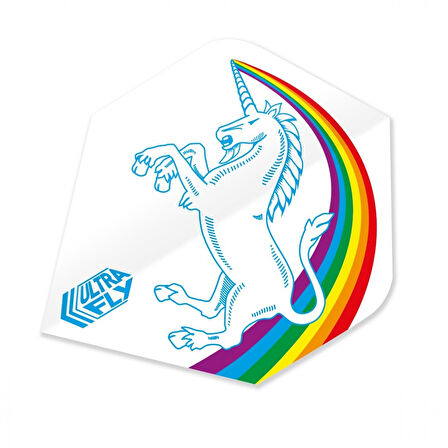 Unicorn Rainbow Ultrafly 100. Ekstra Dart Oku Kanadı - Beyaz