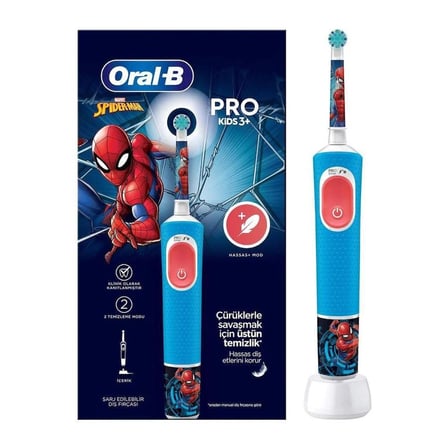 Vitality Pro Spiderman Özel Seri Çocuklar İçin Şarj Edilebilir Diş Fırçası