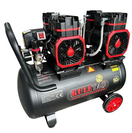 Kuletaş Premium 4 HP 8 Bar Sessiz Yağsız Hava Kompresörü 50 L