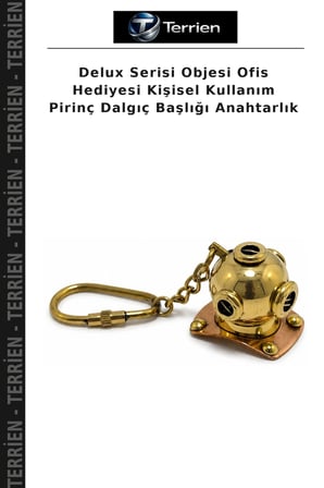 Delux Serisi Objesi Ofis Hediyesi Kişisel Kullanım Pirinç Dalgıç Başlığı Anahtarlık