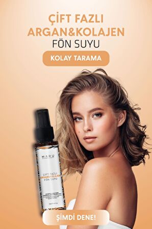 Maru Argan & Collagen Bağ Onarıcı Isı Koruyucu Kolay Tarama Saç Bakım Spreyi 150 ml
