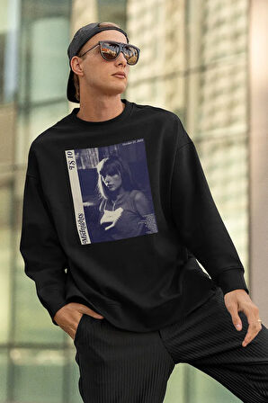 TS 10 Midnights Baskılı Unisex Oversize Şarkıcı Taylor Swift Sweatshirt