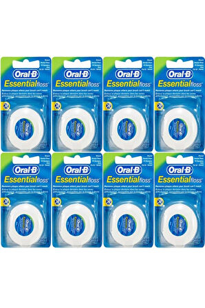 Oral-B Essential Floss Naneli 50 mt 8 Adet Diş Ipi