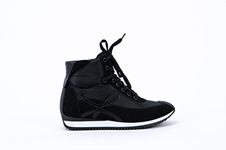 Boğazlı Bağcıklı Spor Ayakkabı BEYAZ