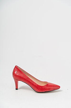 KADIN STİLETTO AYAKKABI TEN Orta Topuklu(5-9 cm)