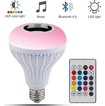 Zhltech Rgb Kumandalı Bluetooth Lamba