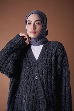 modakaşmir bambu şal antrasit
