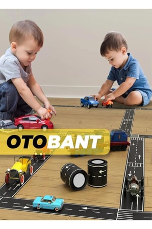 Zhltoys Otobant Eğitici Ve Eğlenceli Yol Yapım Road Tape Şerit Oyun Bandı Eğitici Oyuncak