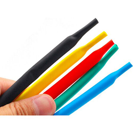 Zhltools 5 Renk Makaron Isı Ile Daralan Kablo Seti 530 Adet 8 Boy Set