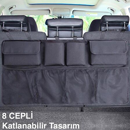 Zhltools Araç Bagaj Düzenleme Organizer Araç Içi Oto Bagaj Eşya Düzenleme Çantası 8 Cepli