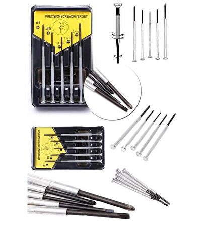 Zhltools 6 Parça Saatçi Hassas Tornavida Seti