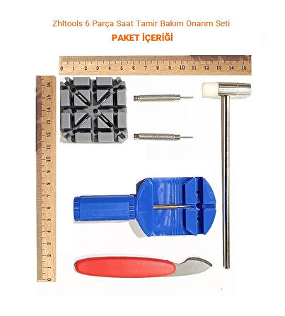 Zhltools 6 Parça Saat Tamir Bakım Onarım Seti