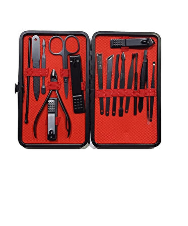 Zhltools Deri Çantalı 17 Parça Manikür Pedikür Seti