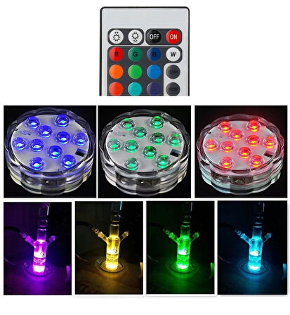 Zhltools Sualtı Kumandalı RgB Nargile Led Işığı