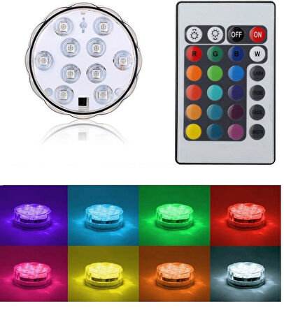 Zhltools Sualtı Kumandalı RgB Nargile Led Işığı