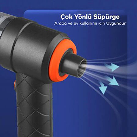 Zhltools ST-6644 6000R Portatif Vakumlu Üflemeli Mini Araç Süpürgesi - Toz ve Kül Temizliği​