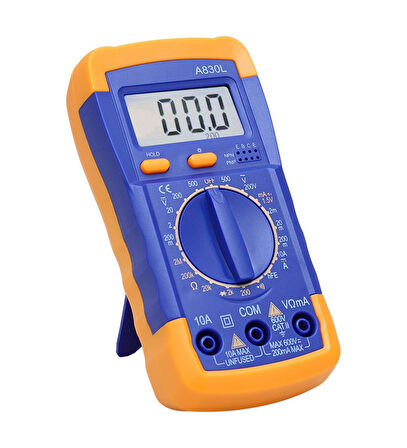 Zhltools Avometre Buzzerli Dijital Elektrik Ölçüm Aleti Multimetre Cihazı A830L