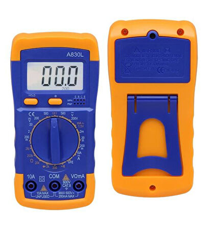Zhltools Avometre Buzzerli Dijital Elektrik Ölçüm Aleti Multimetre Cihazı A830L