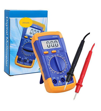 Zhltools Avometre Buzzerli Dijital Elektrik Ölçüm Aleti Multimetre Cihazı A830L
