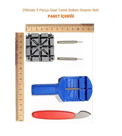 Zhltools 5 Parça Saat Tamir Bakım Onarım Seti