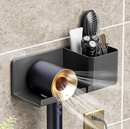 Zhltools Banyo Saç Kurutma Makinası Organizeri Beyaz