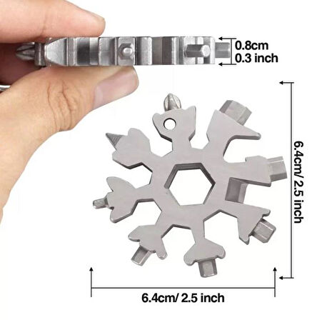 Zhltools Çok Amaçlı Kar Tanesi Tornavida Seti 18 in 1