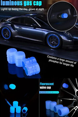 Zhltools Fosforlu Sibop Kapağı 4 lü Set Mavi