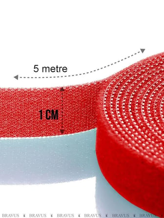 Zhltools Cırt Cırt Kablo Düzenleyeci Kablo Koruyucu 5 Metre Sarı