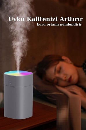 Zhltools Humidifier 400 Ml Ulrasonik Hava Nemlendirici Buhar Makinesi Ve Aroma Difüzörü H2o