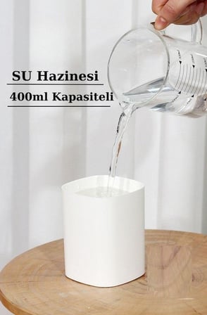 Zhltools Humidifier 400 Ml Ulrasonik Hava Nemlendirici Buhar Makinesi Ve Aroma Difüzörü H2o