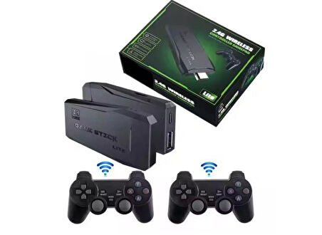 Zhltools 20000 Oyunlu 2.4G Kablosuz Çift Kol Retro Atari Game Stick Taşınabilir mini oyun çubuğu 