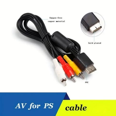 Zhltools Song Ps1 Ps2 Ps3 Av Ses ve Görüntü Kablosu 1 Metre