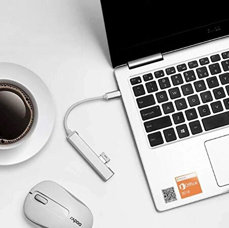 Zhltools C-809 4in1 Type-C to USB Hub Adaptör Çevirici Dönüştürücü Çoğaltıcı