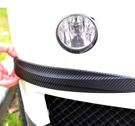 Zhltools Araba Tampon Koruyucu Karbon Desenli 2li Set Siyah