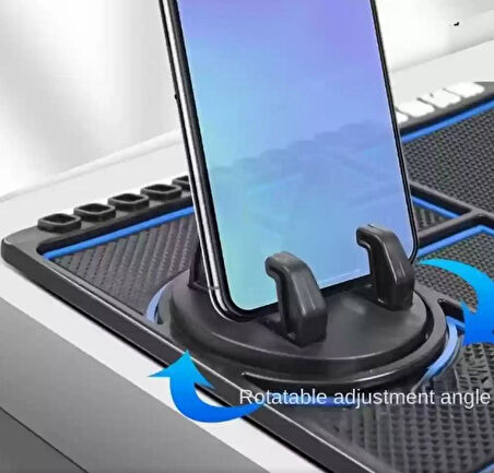 Zhltools Pratik Torpido Üstü Numaratörlü Telefon Tutucu Kaydırmaz Mat